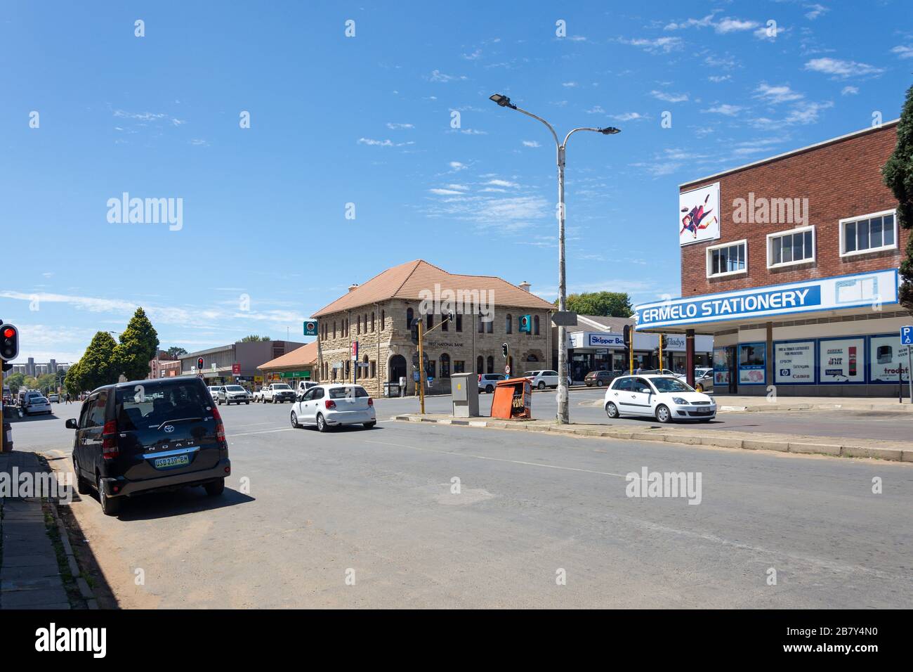 Joubert Street, Ermelo, Mpumalanga, Republic of South Africa Stock Photo