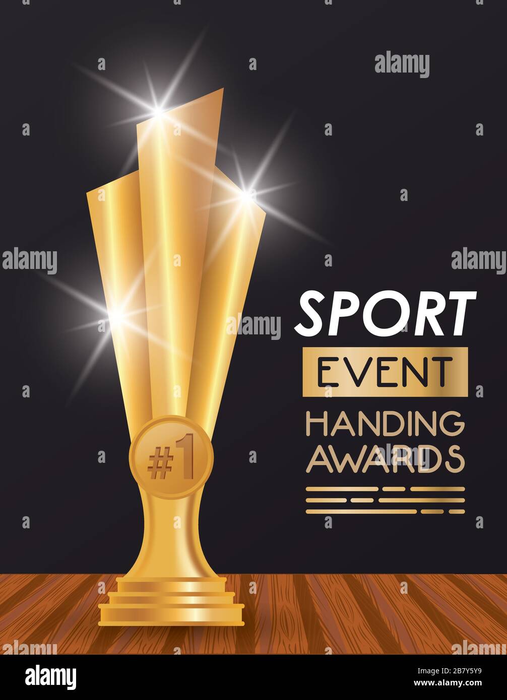 sport event trophy award poster Stock Vector Image & Art Alamy