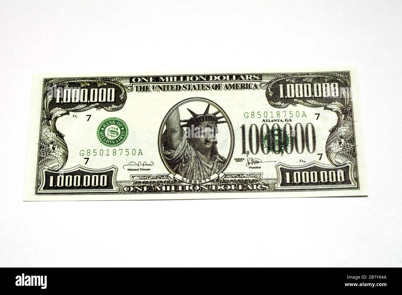 Set of - Realistic Looking 1 Million Dollar Bills 2 