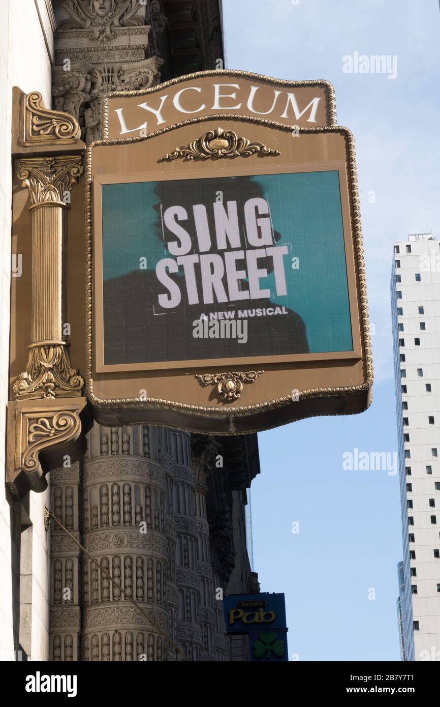 Lyceum theatre theatre nyc hi-res stock photography and images - Alamy