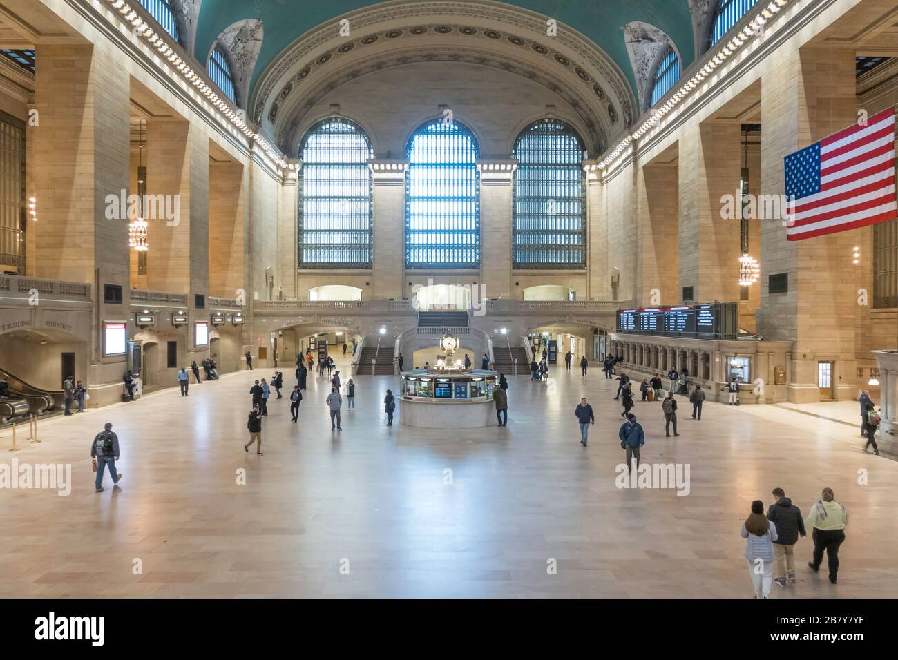Grand Central is almost empty due to the COVID-19 pandemic, March 2020, New York City, USA Stock Photo