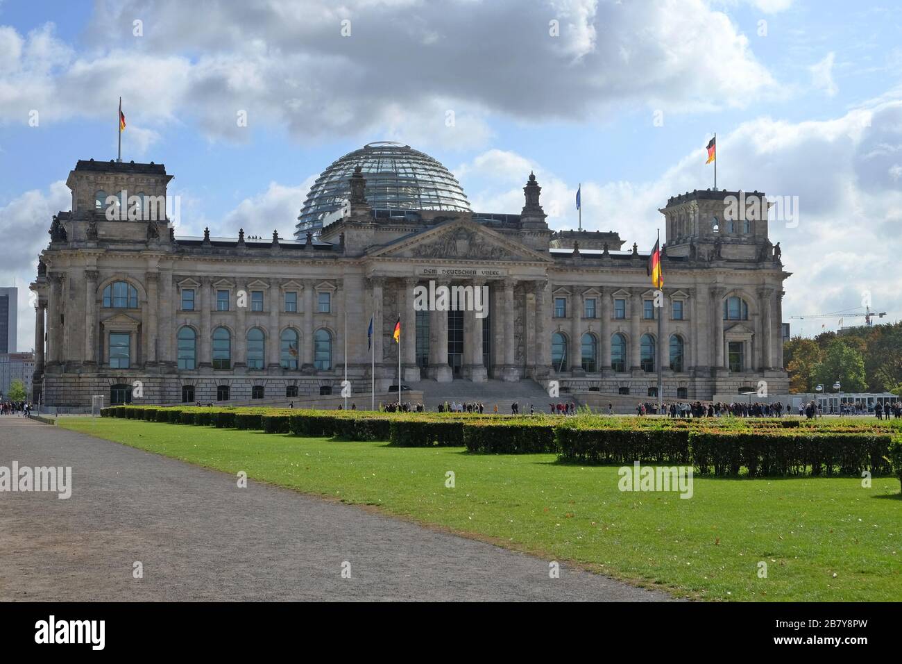 Berlin German Parliament, Reichstag Stock Photo
