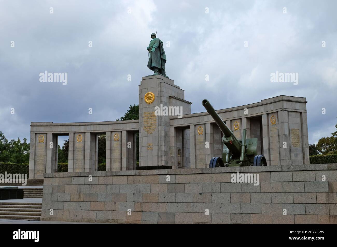 Soviet War Memorial Berlín, Tiergarten Stock Photo