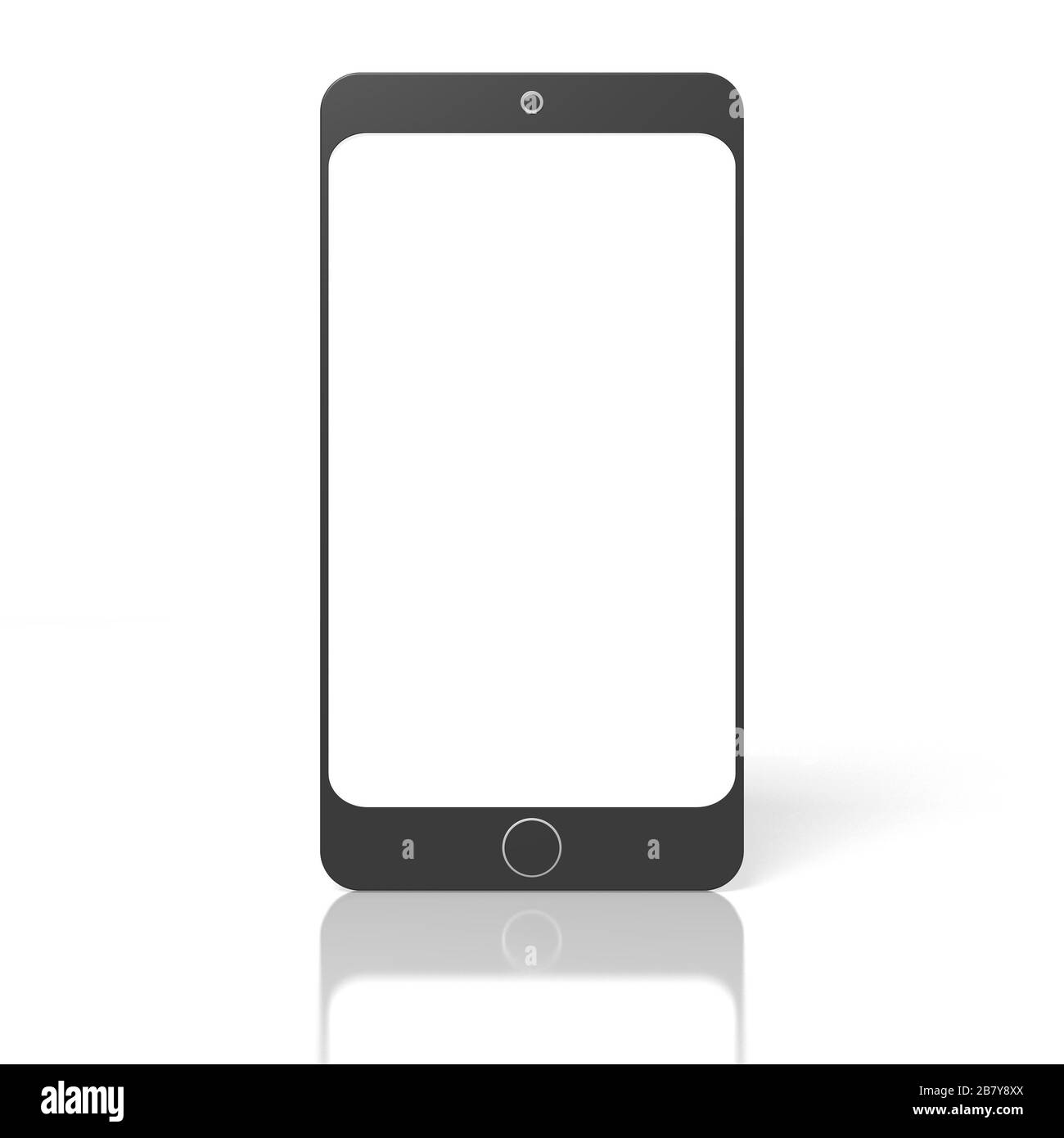 3D mobile phone - isolated on white background Stock Photo - Alamy
