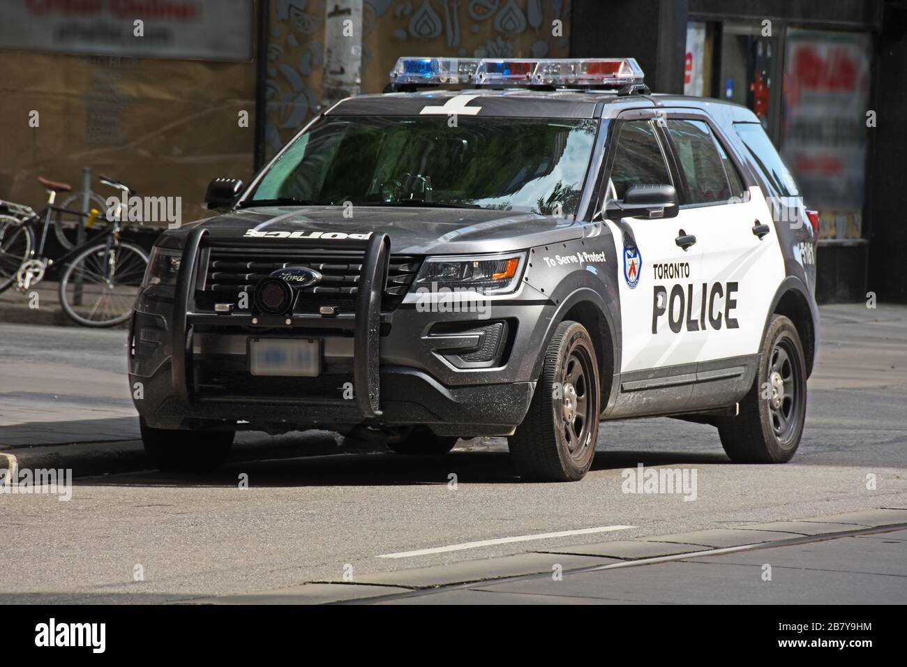 police car Toronto Canada Stock Photo