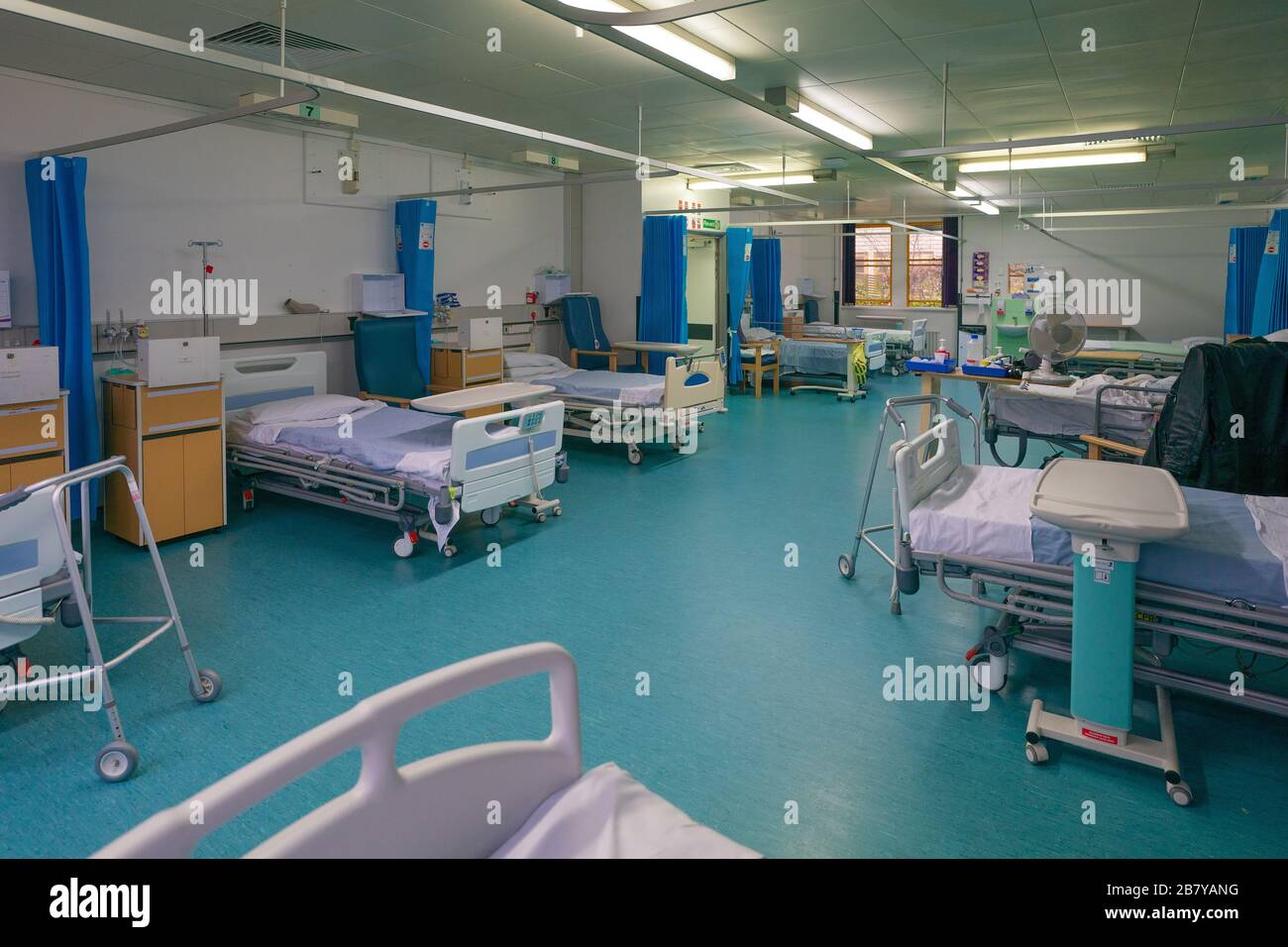 Milton Keynes, UK. Wednesday, 18 March, 2020. A ward in Milton Keynes