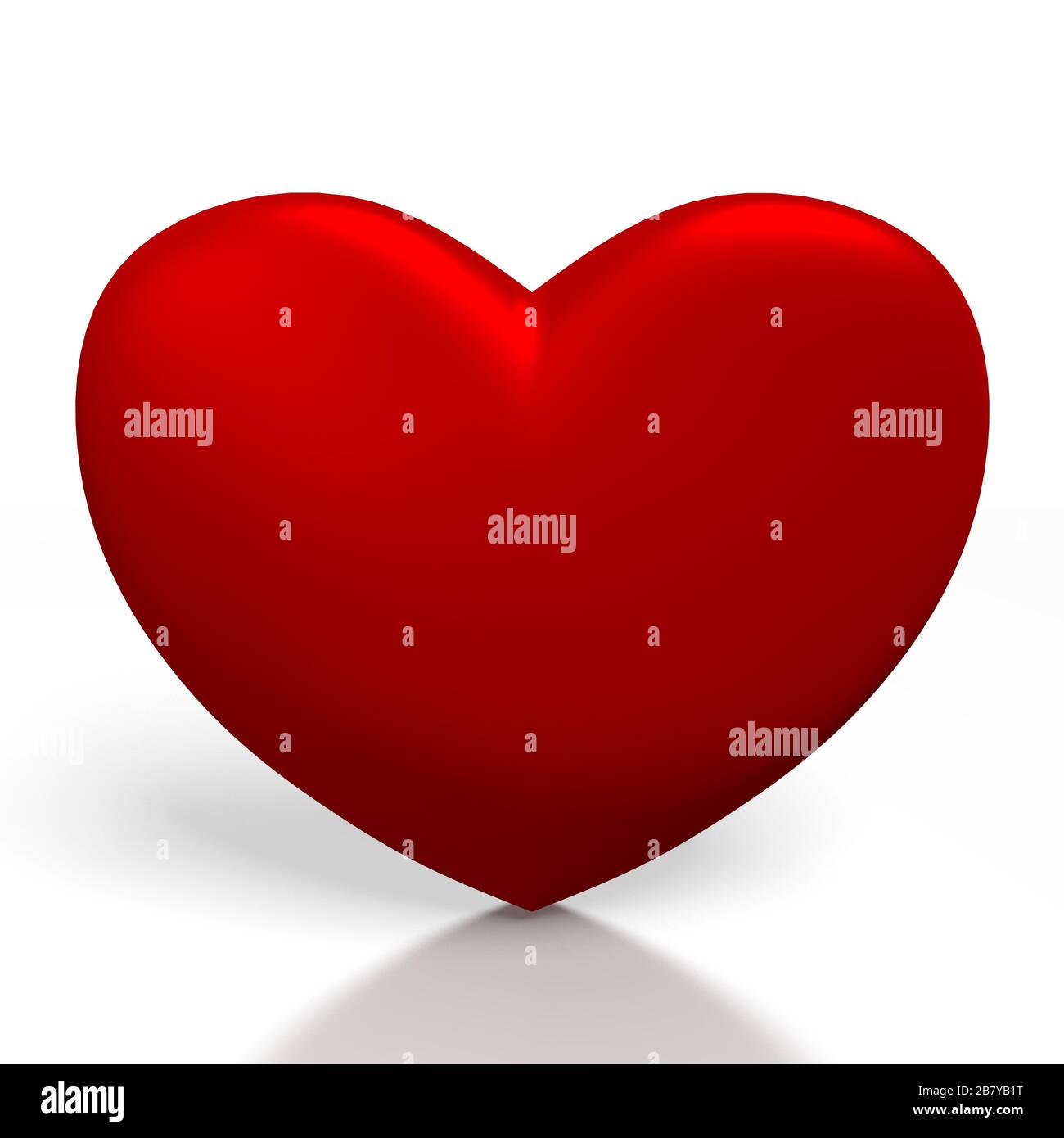 3D heart isolated on white background Stock Photo - Alamy