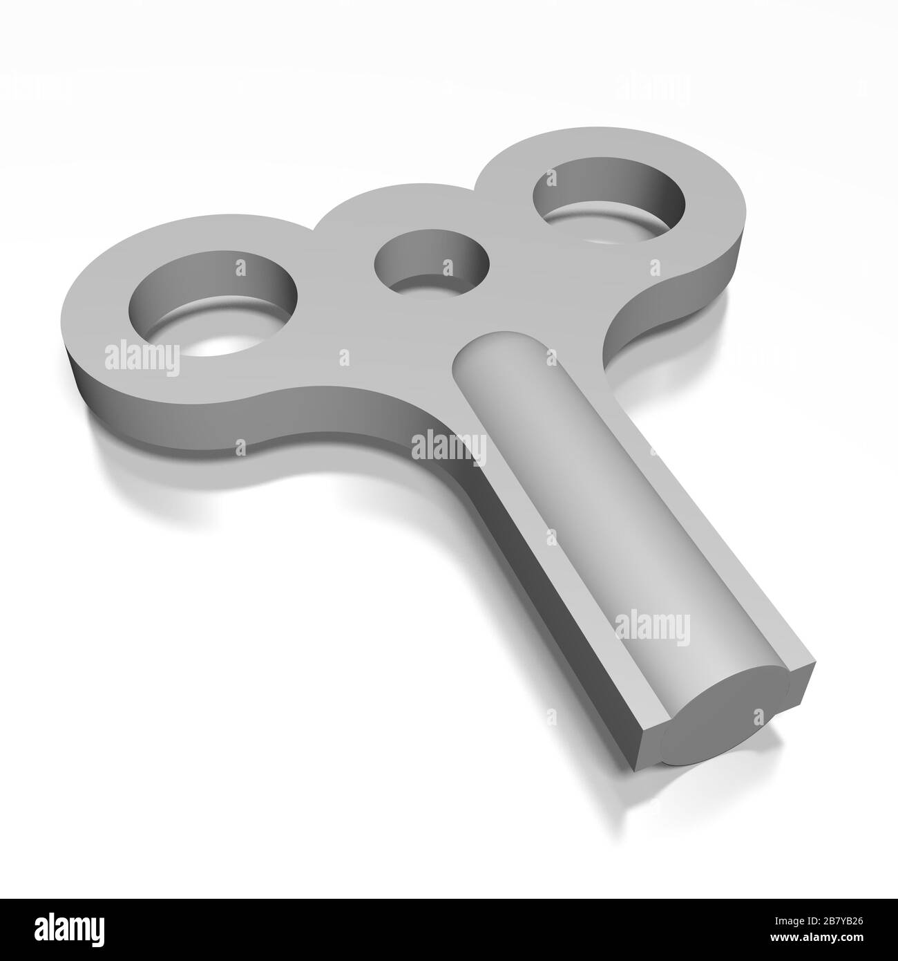 3D windup key Stock Photo Alamy