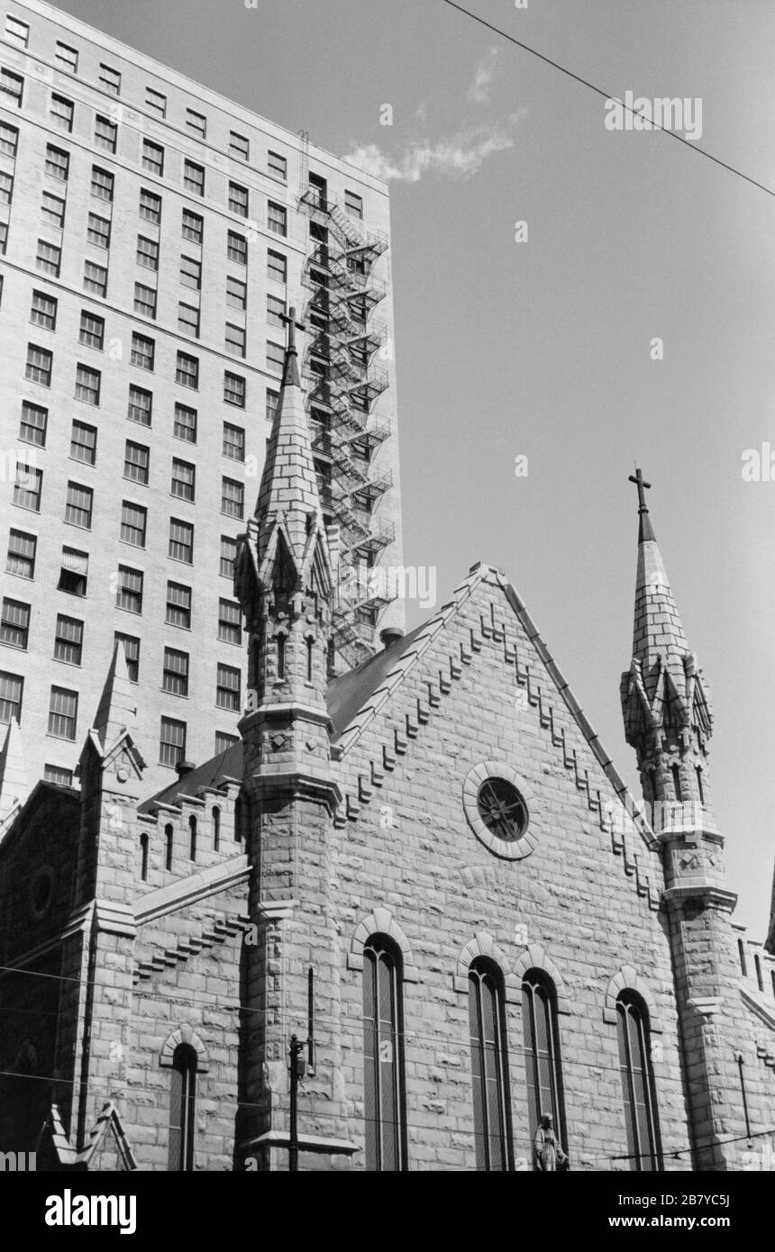 Catholic Church, Chicago, Illinois, USA, John Vachon for U.S. Farm Security Administration, July 1940 Stock Photo