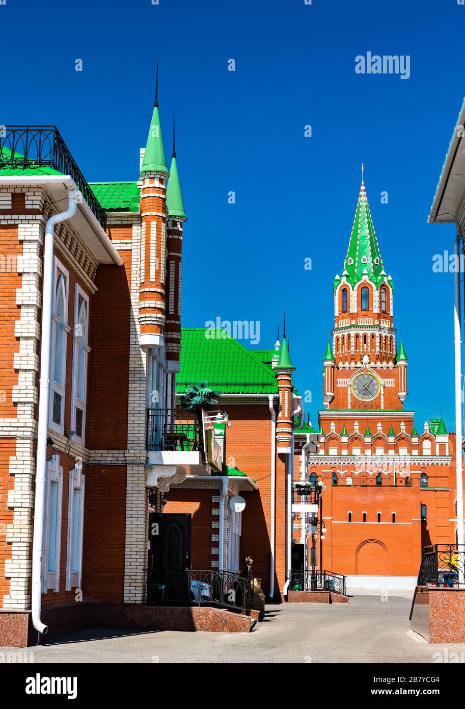 Blagoveshchenskaya Tower in Yoshkar-Ola, Russia Stock Photo