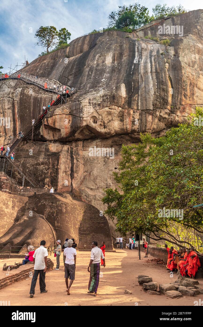 Sigiriya Or Sinhagiri Lion Rock In Sinhalese Is An Ancient Rock Fortress Located In The Northern Matale District Near The Town Of Dambulla In The Ce Stock Photo Alamy