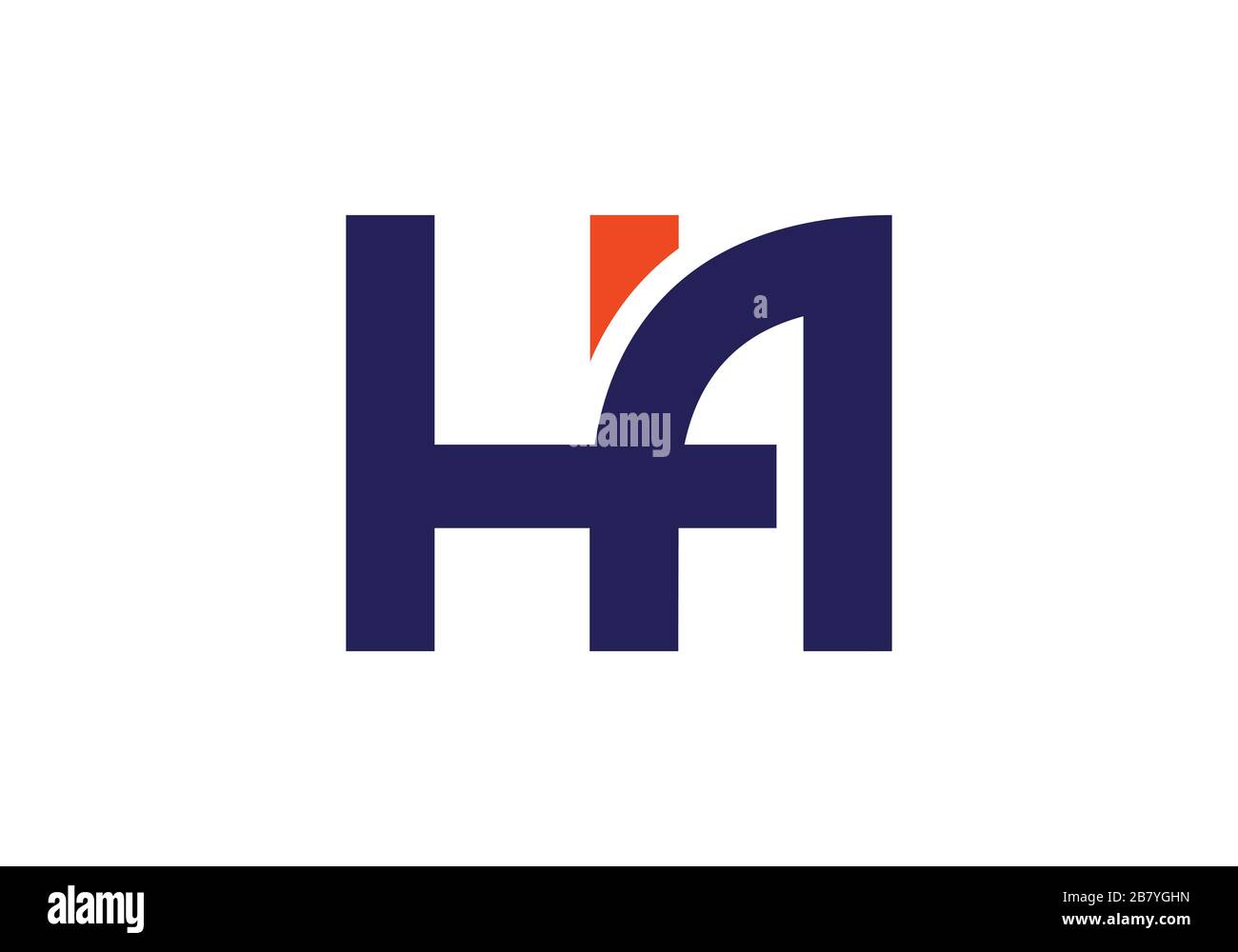 H A, HA Initial Letter Logo design vector template, Graphic Alphabet ...