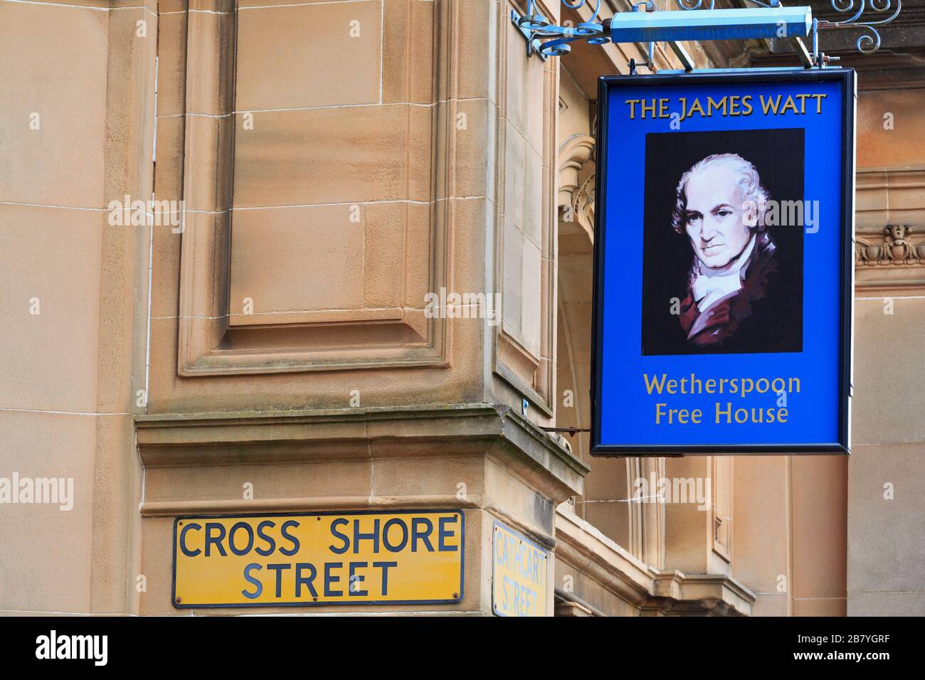 James Watt Free House (Pub), Greenock, Inverclyde, Scotland, United Kingdom Stock Photo