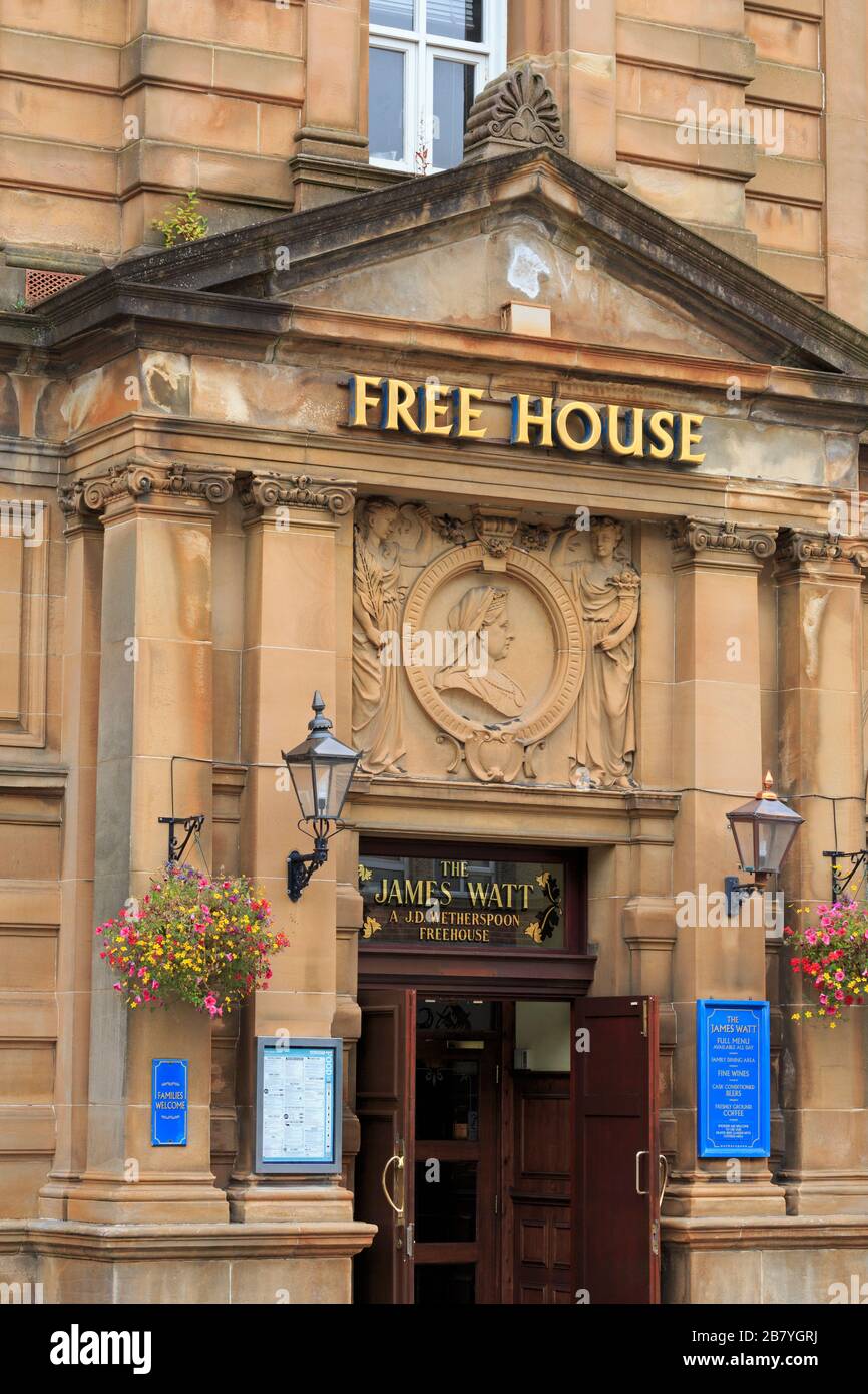 James Watt Free House (Pub), Greenock, Inverclyde, Scotland, United Kingdom Stock Photo