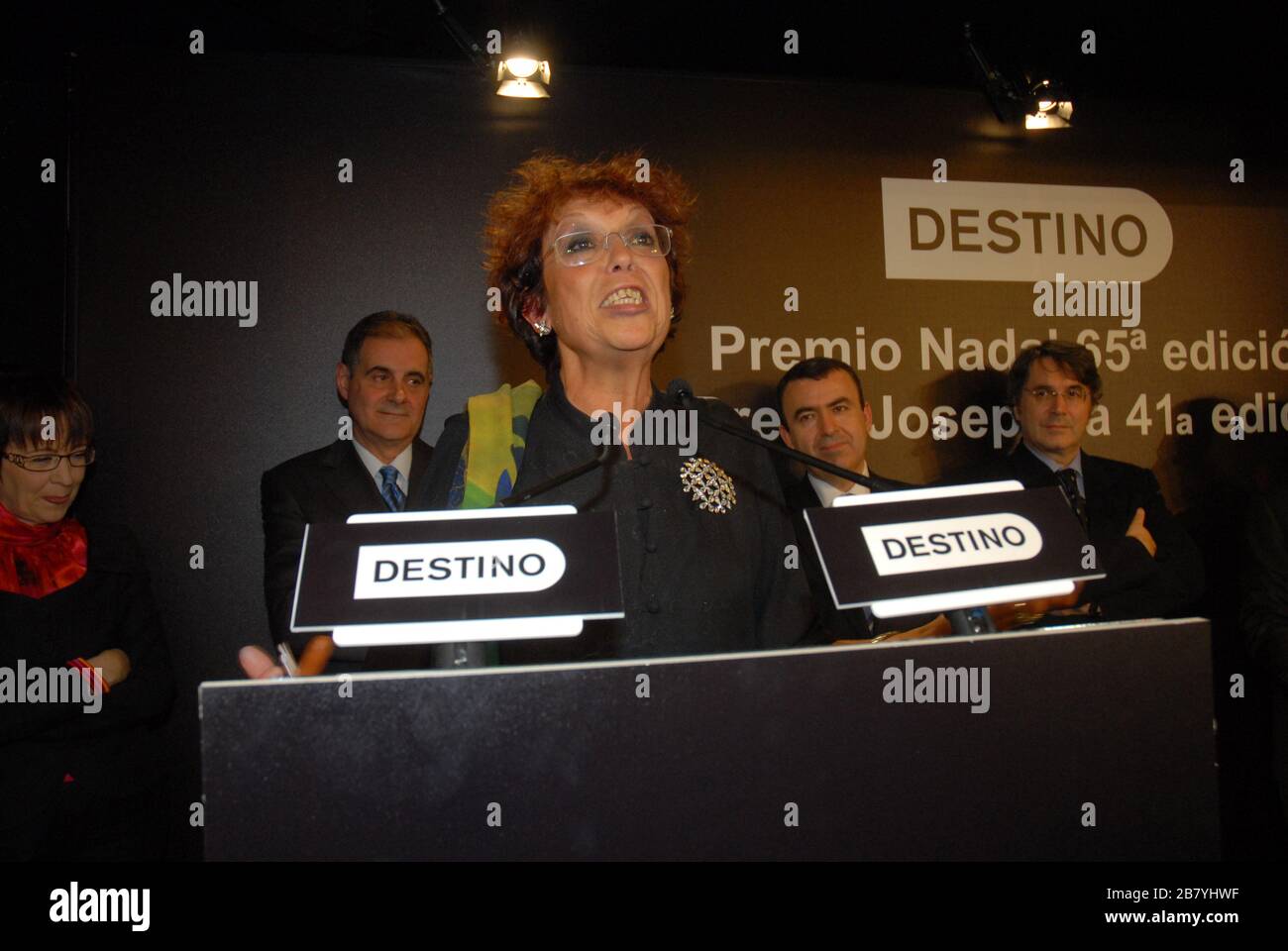 Maruja Torres wins the 65th Nadal Award with  Wait for me in heaven- foto: rosmi duaso Barcelona 2009 Stock Photo