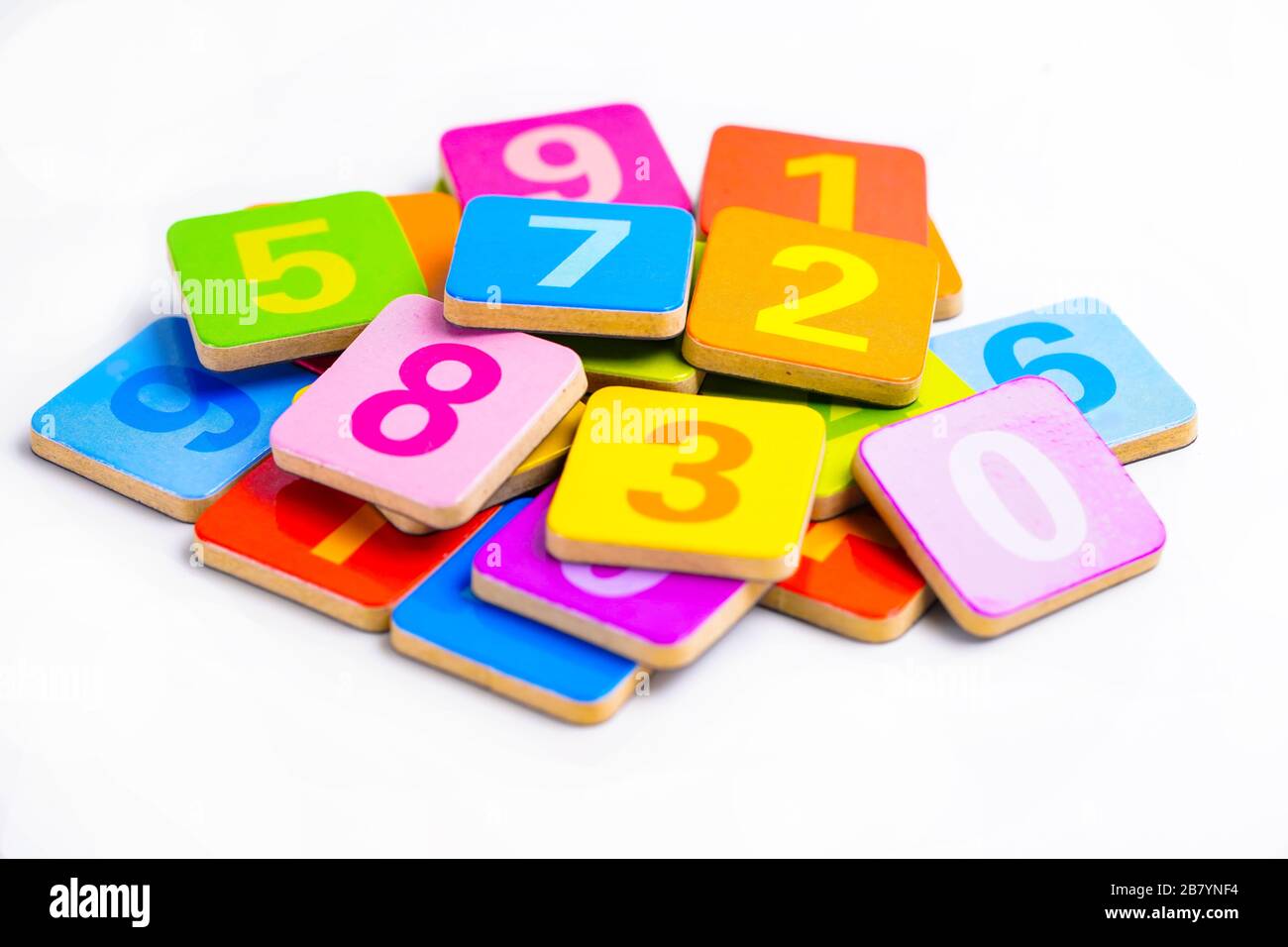 Colorfull Math Numbers Math Number colorful on white background : Education study mathematics ...