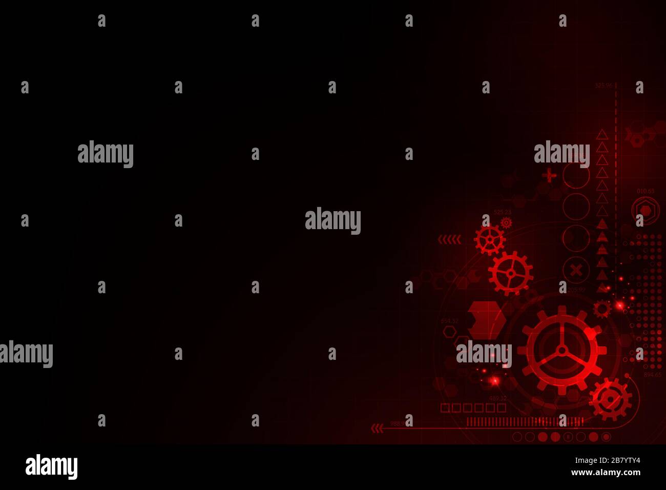 Vector background in the concept of technology. Stock Vector
