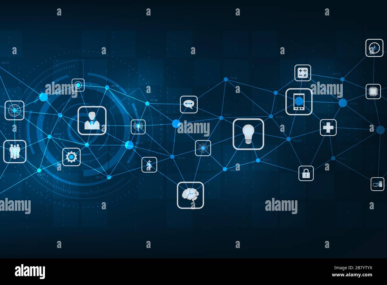 Network of digital systems that are compatible Stock Vector Image & Art