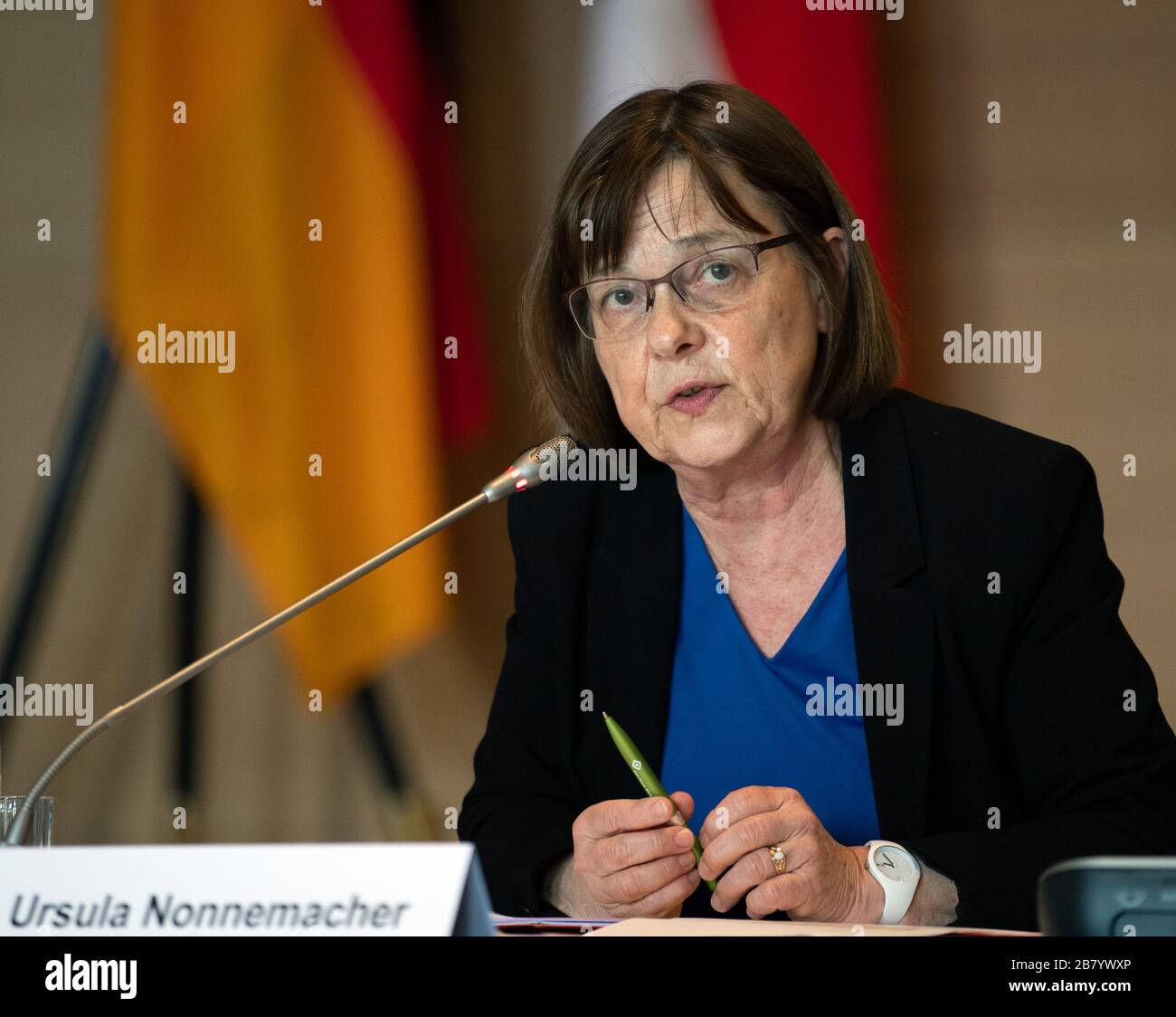 Potsdam Germany 18th Mar 2020 Ursula Nonnemacher B ndnis 90 Die 