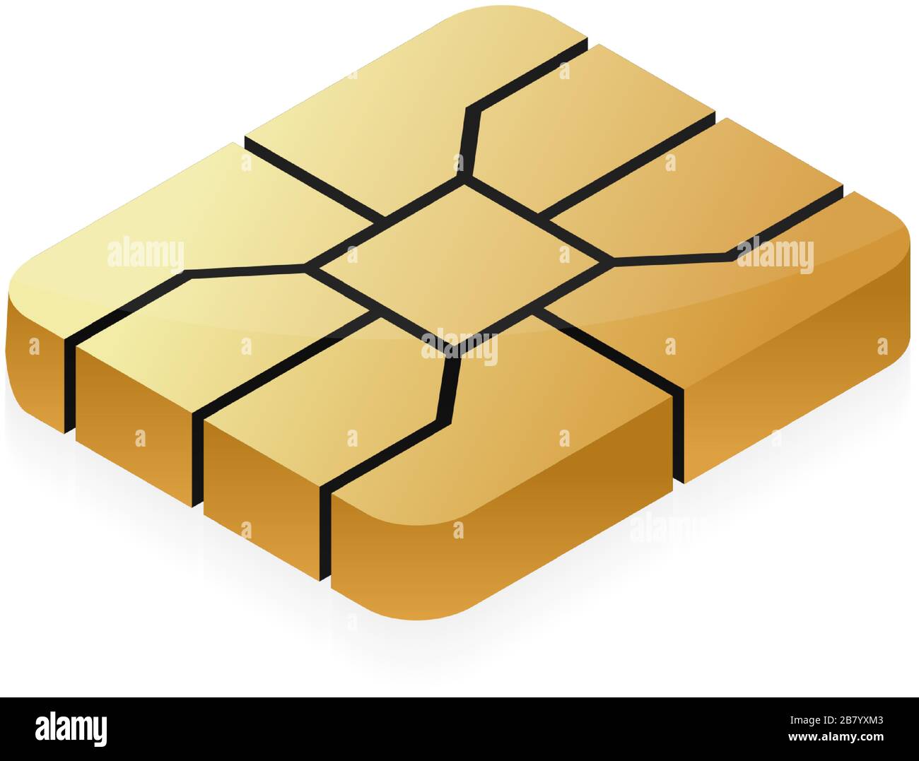 Credit card EMV chip for financial security. Online banking payment