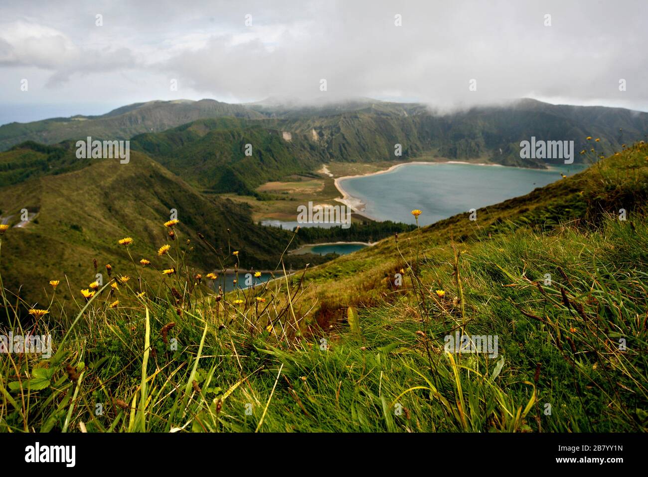 Lagoa do Fogo. Sao Miguel. Açores islands, Portugal. Atlantic Ocean Stock Photo