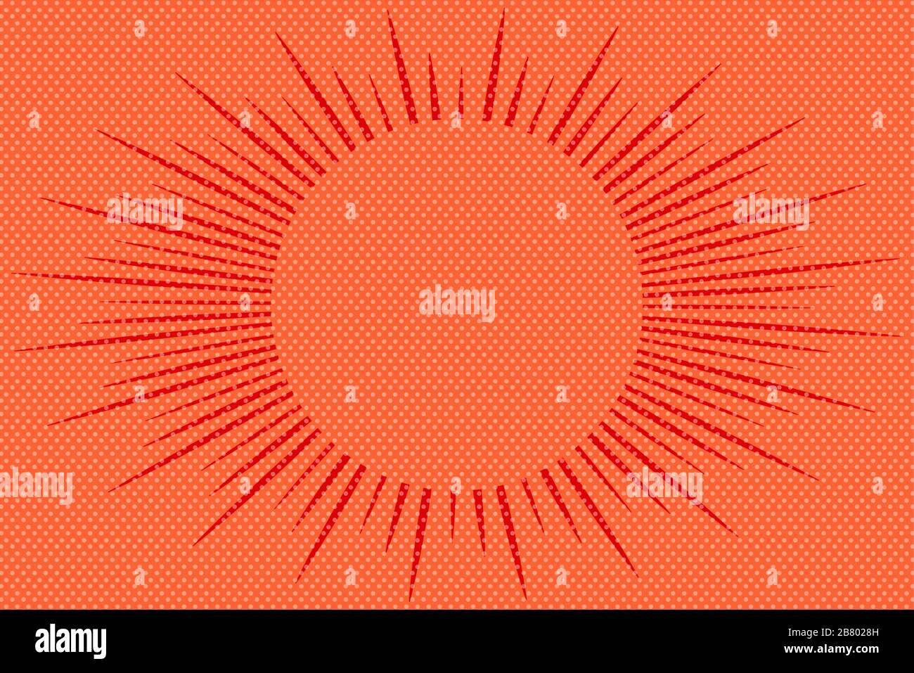 Abstract color background for comics, images, or text with rays ...