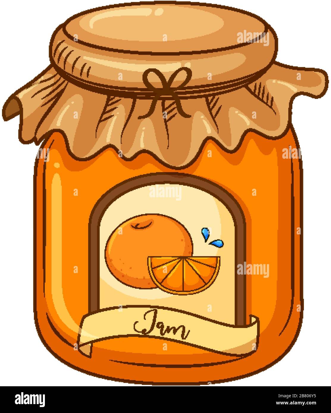 Download One Jar Of Orange Jam On White Background Illustration Stock Vector Image Art Alamy Yellowimages Mockups
