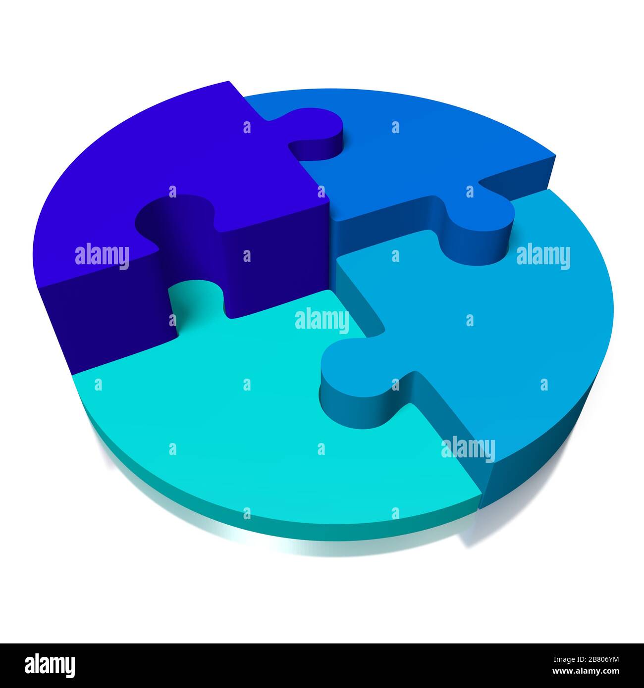 3D jigsaw puzzle illustration Stock Photo Alamy