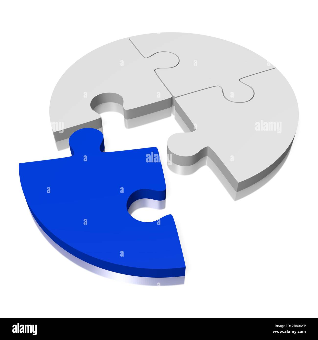 3D jigsaw puzzle illustration Stock Photo Alamy