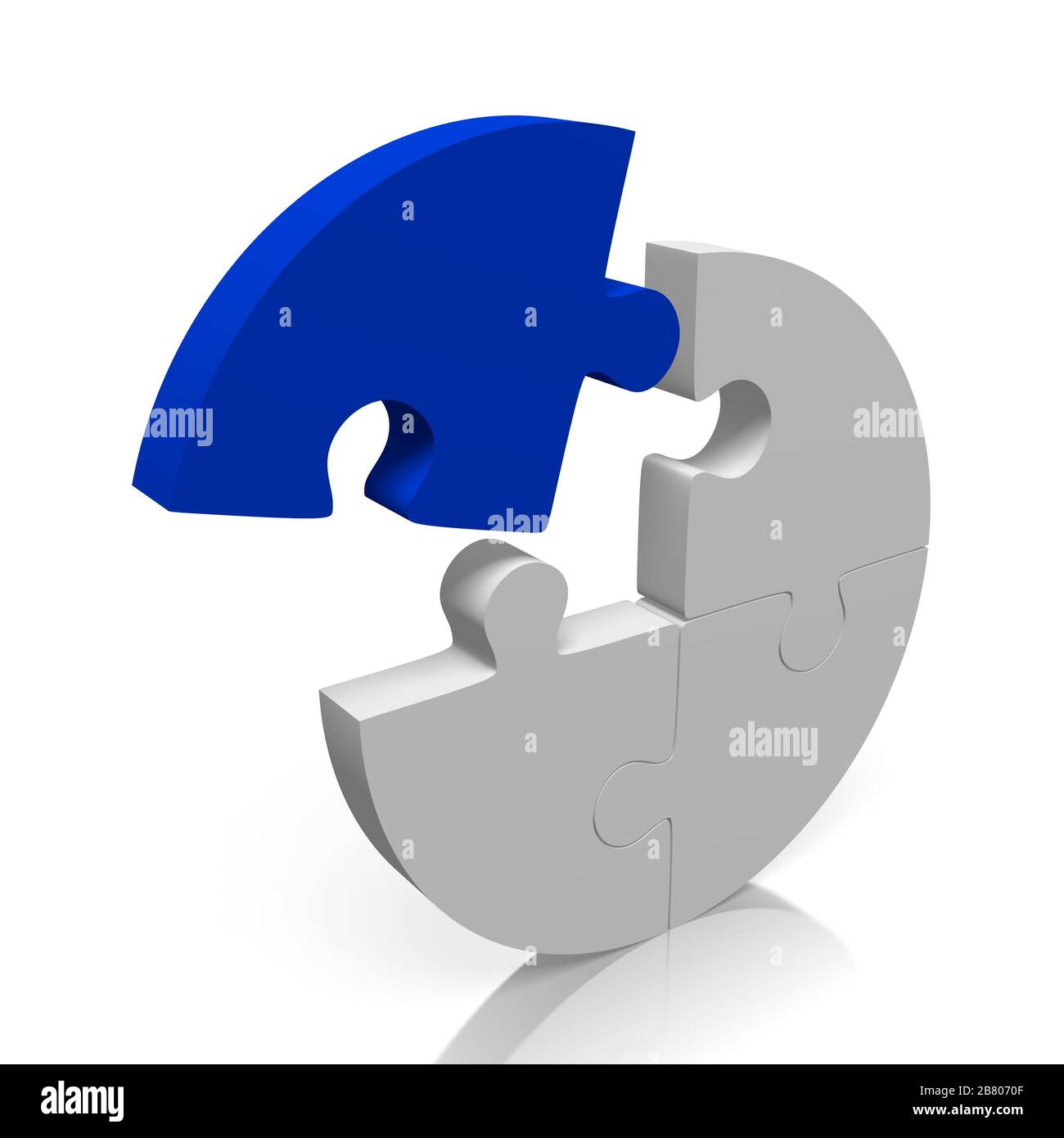 3D jigsaw puzzle illustration Stock Photo Alamy