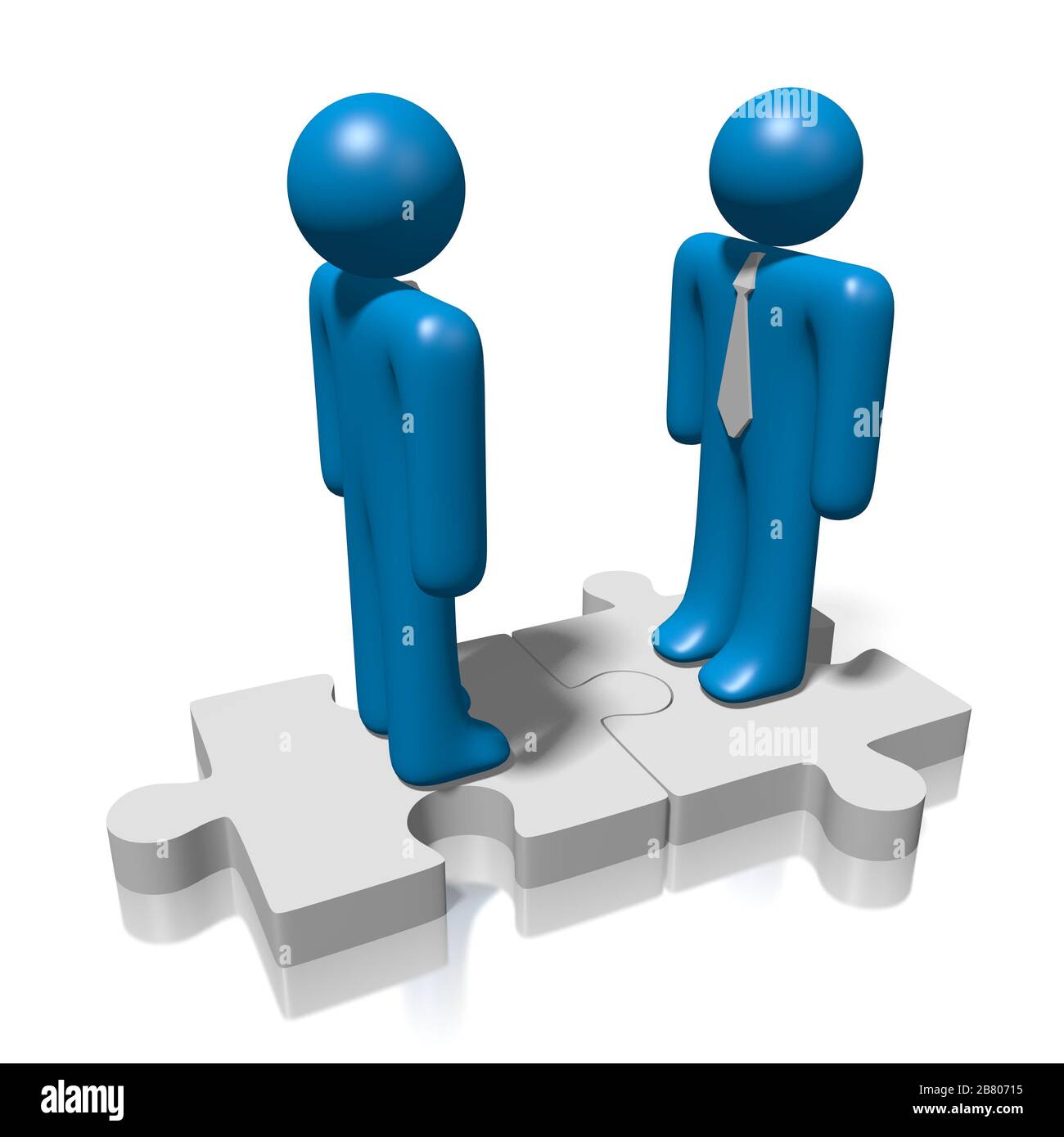 3D jigsaw puzzle illustration Stock Photo Alamy