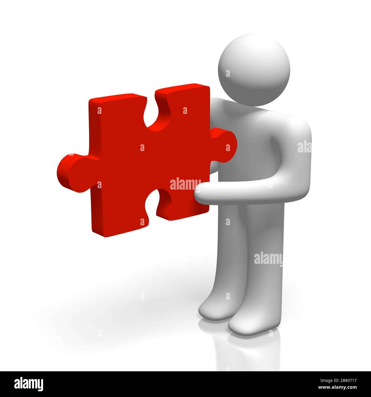 3D jigsaw puzzle illustration Stock Photo Alamy