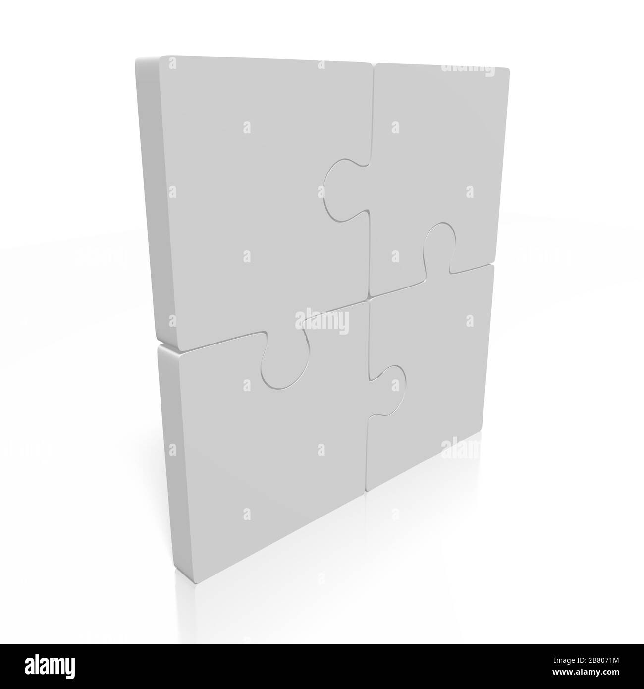 3D jigsaw puzzle illustration Stock Photo Alamy