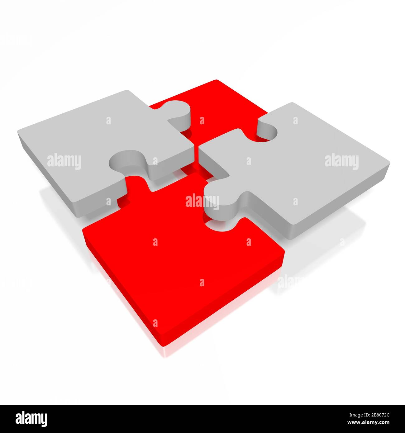 3D jigsaw puzzle illustration Stock Photo Alamy
