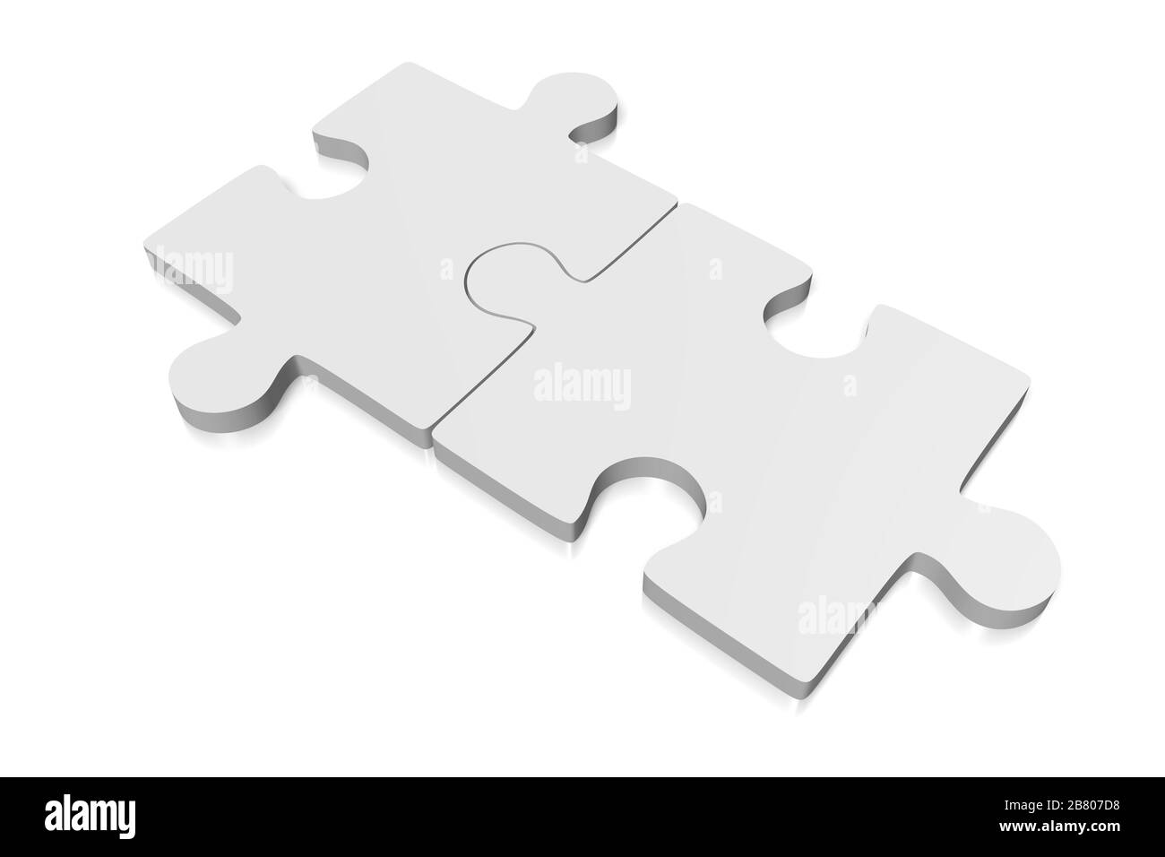 3D jigsaw puzzle illustration Stock Photo Alamy