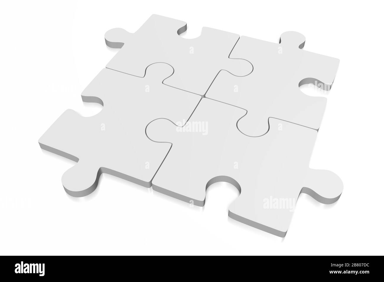 3D jigsaw puzzle illustration Stock Photo Alamy