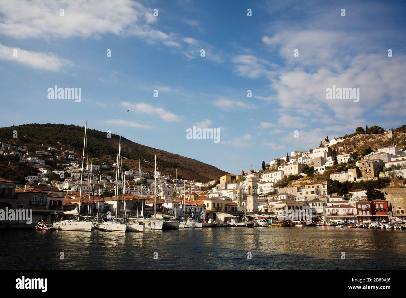 Hydra island. Saronic islands. Mediterranean. Greece (Hellas), Europe. Stock Photo