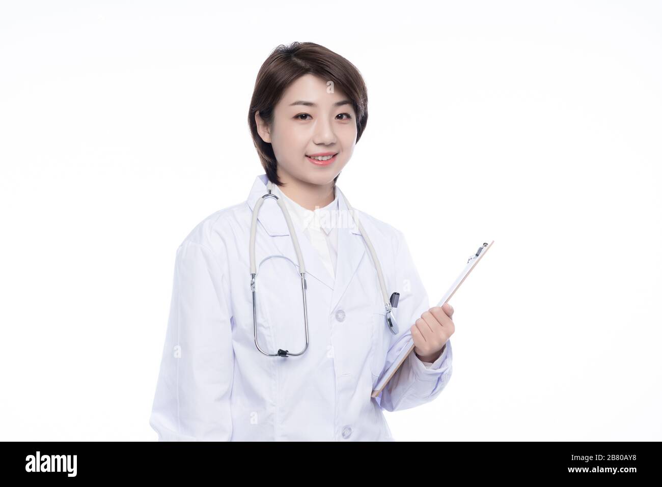 A young Asian woman doctor Stock Photo - Alamy