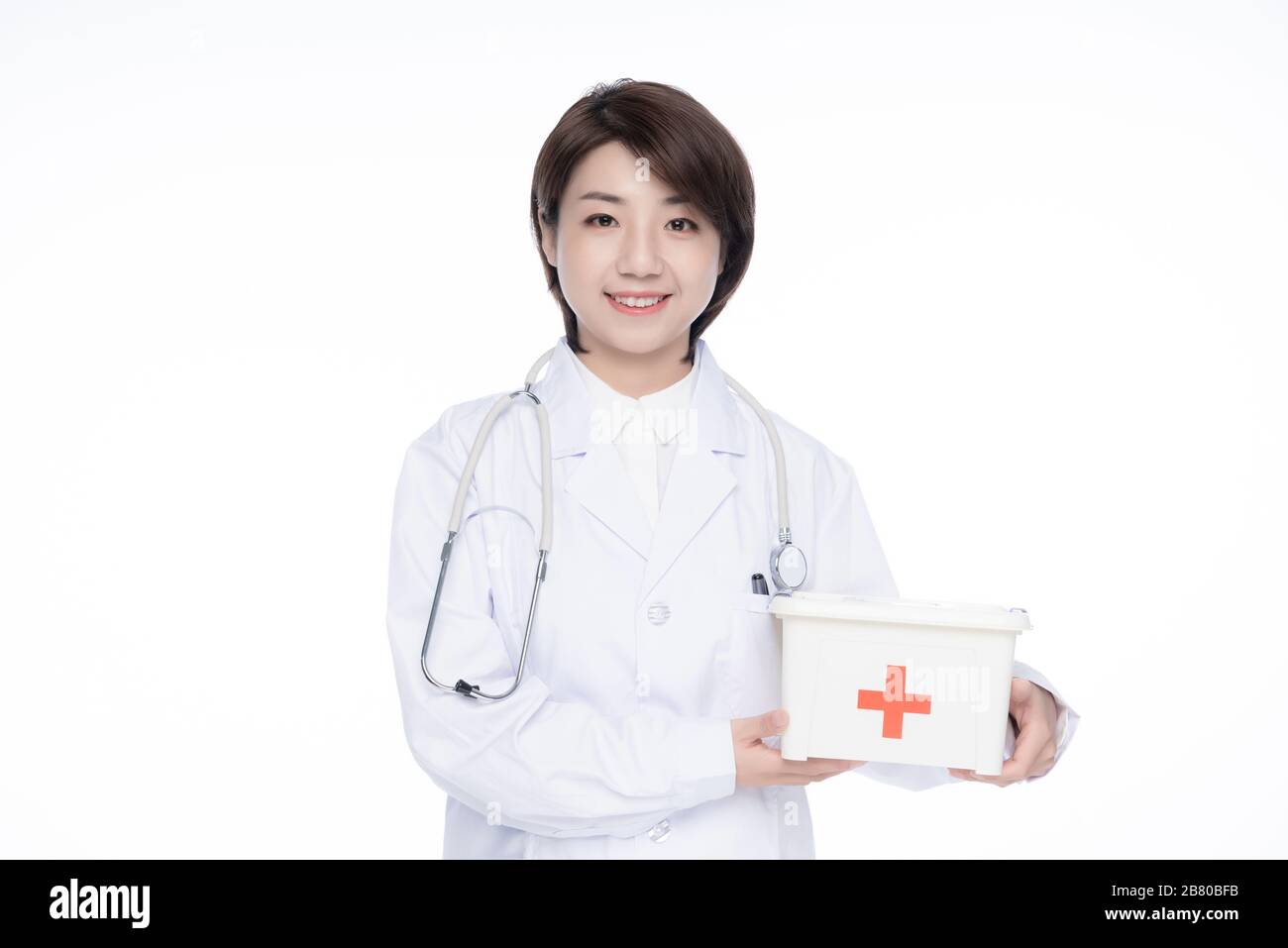 A young Asian woman doctor Stock Photo - Alamy