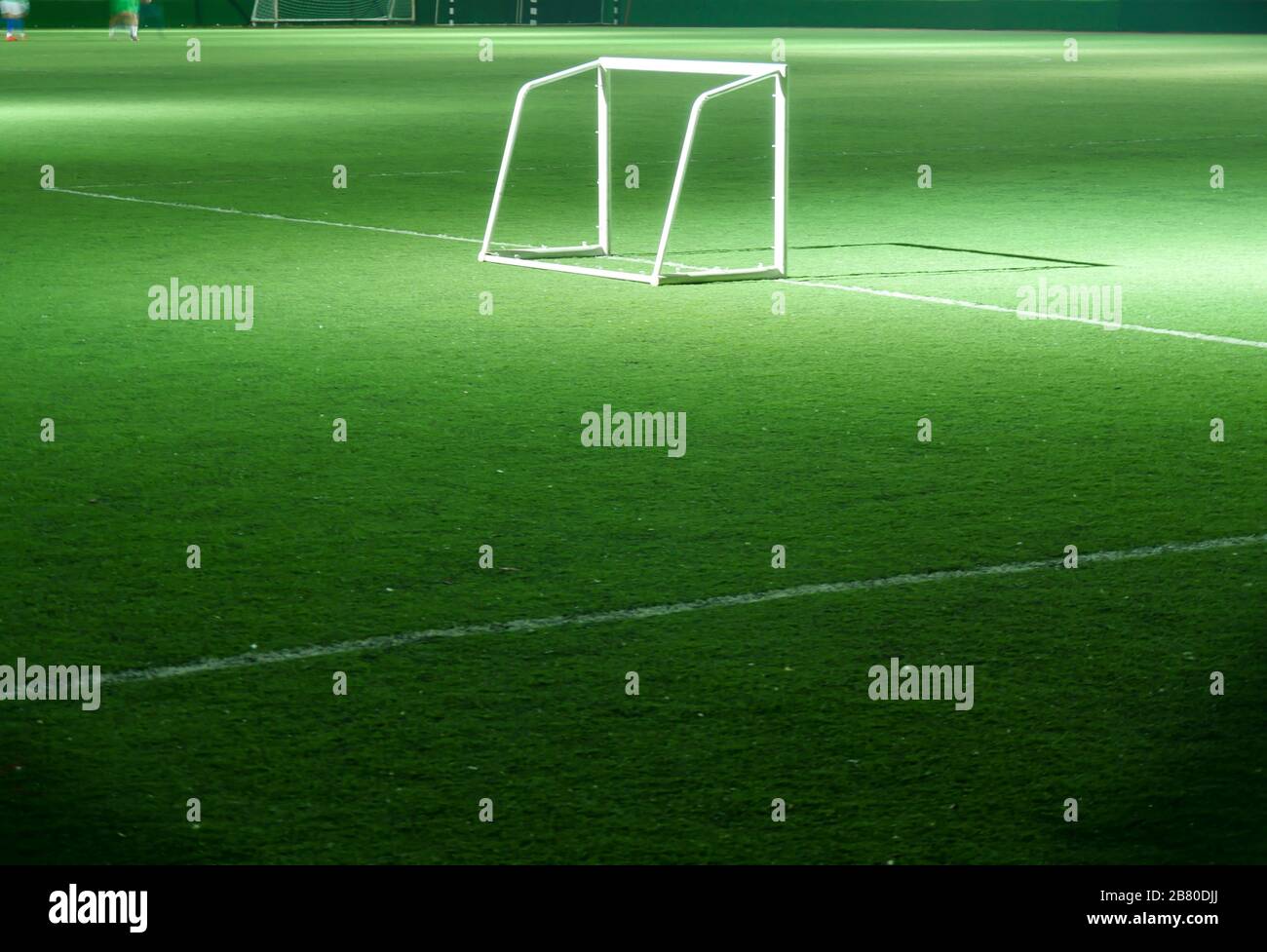 Download wallpapers Football, goal, soccer ball, soccer field, stadium,  concepts football