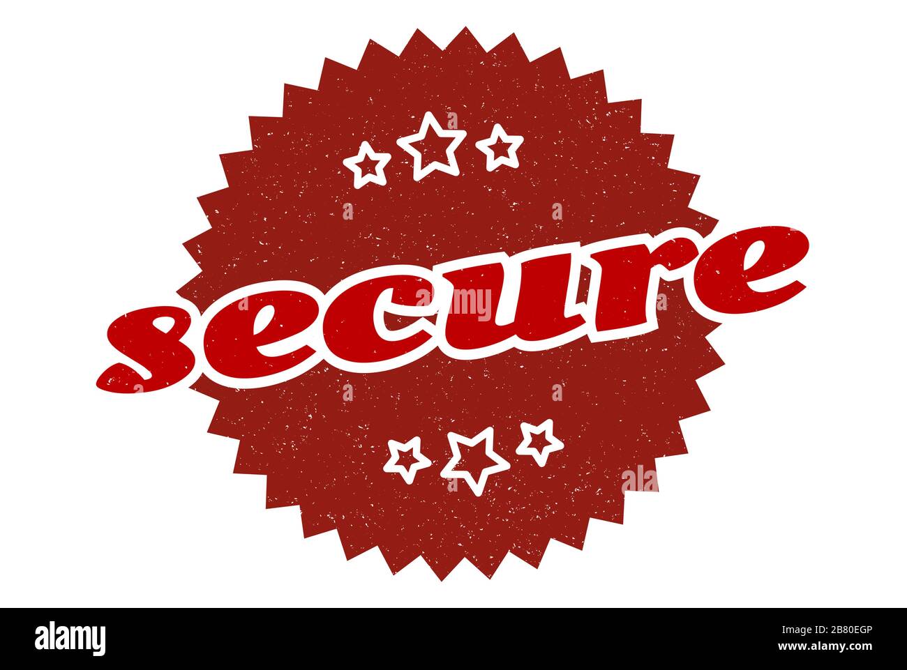 Sequre Sign secure sign. secure round vintage retro label. secure Stock Vector ...