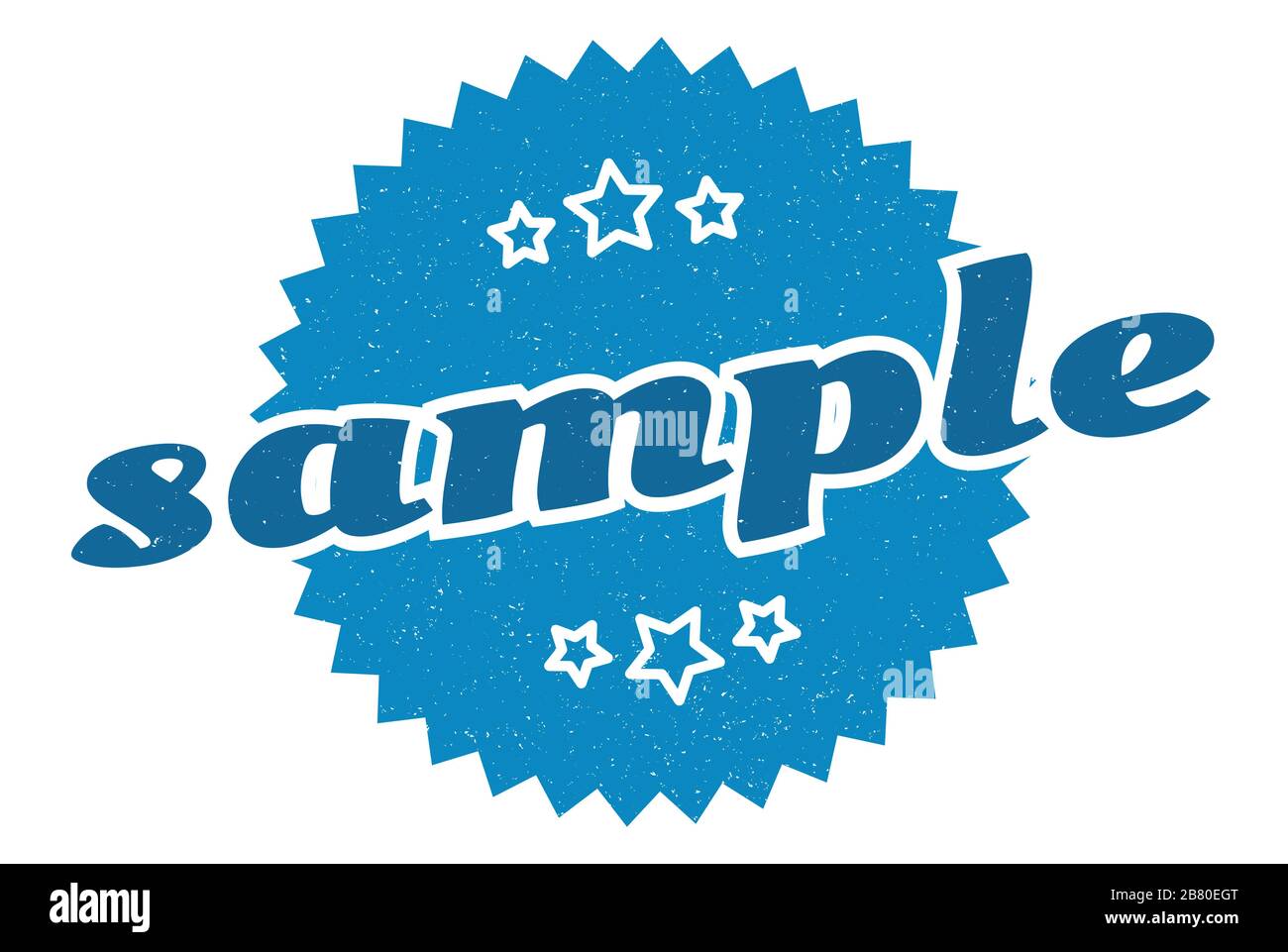 sample sign. sample round vintage retro label. sample Stock Vector ...