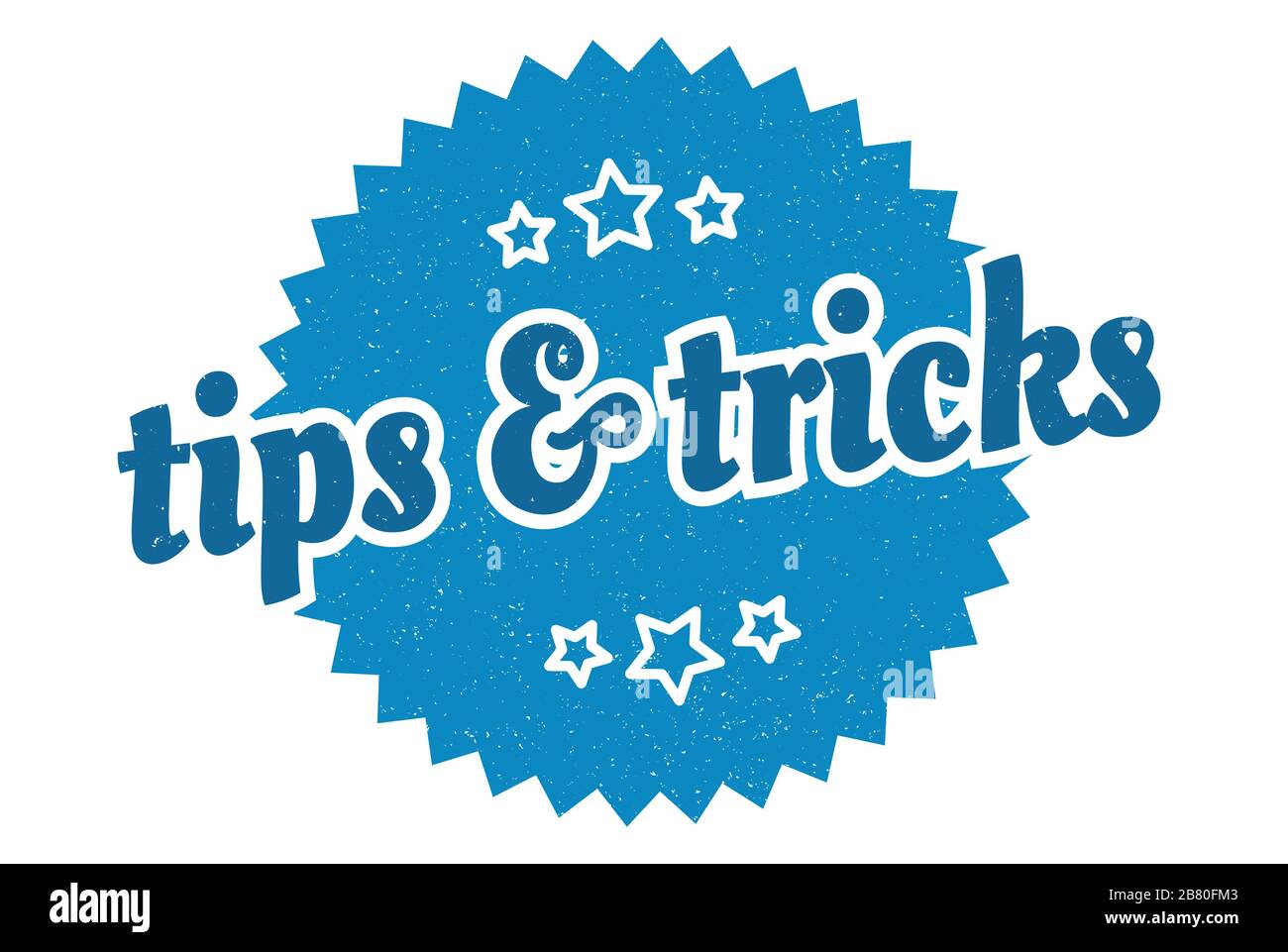 tips & tricks sign. tips & tricks round vintage retro label. tips & tricks Stock Vector