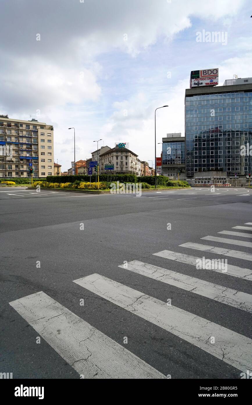 Piazzale Loreto square, lifestyle, COVID 19,  Corona Virus, Milan, Lombardy, Italy, Europe Stock Photo