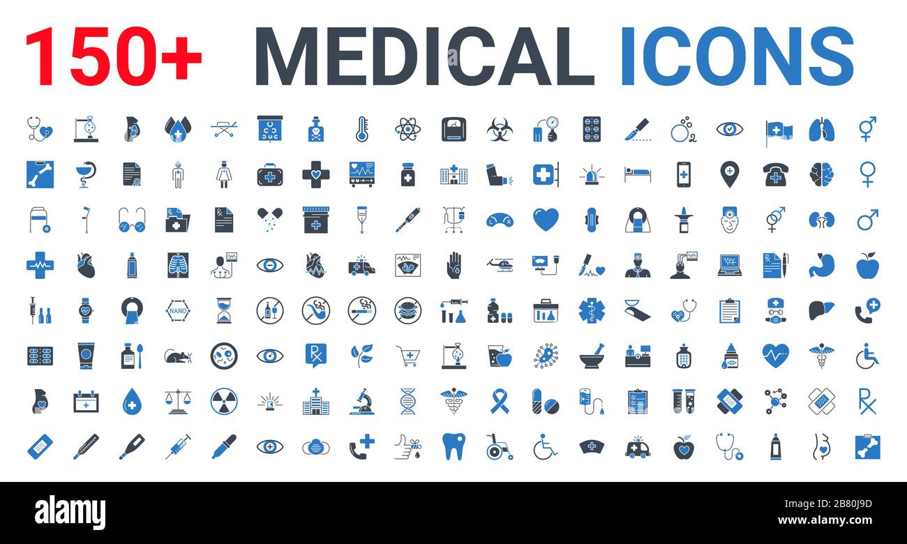 Medical Vector Icons Set Stock Vector Image & Art - Alamy