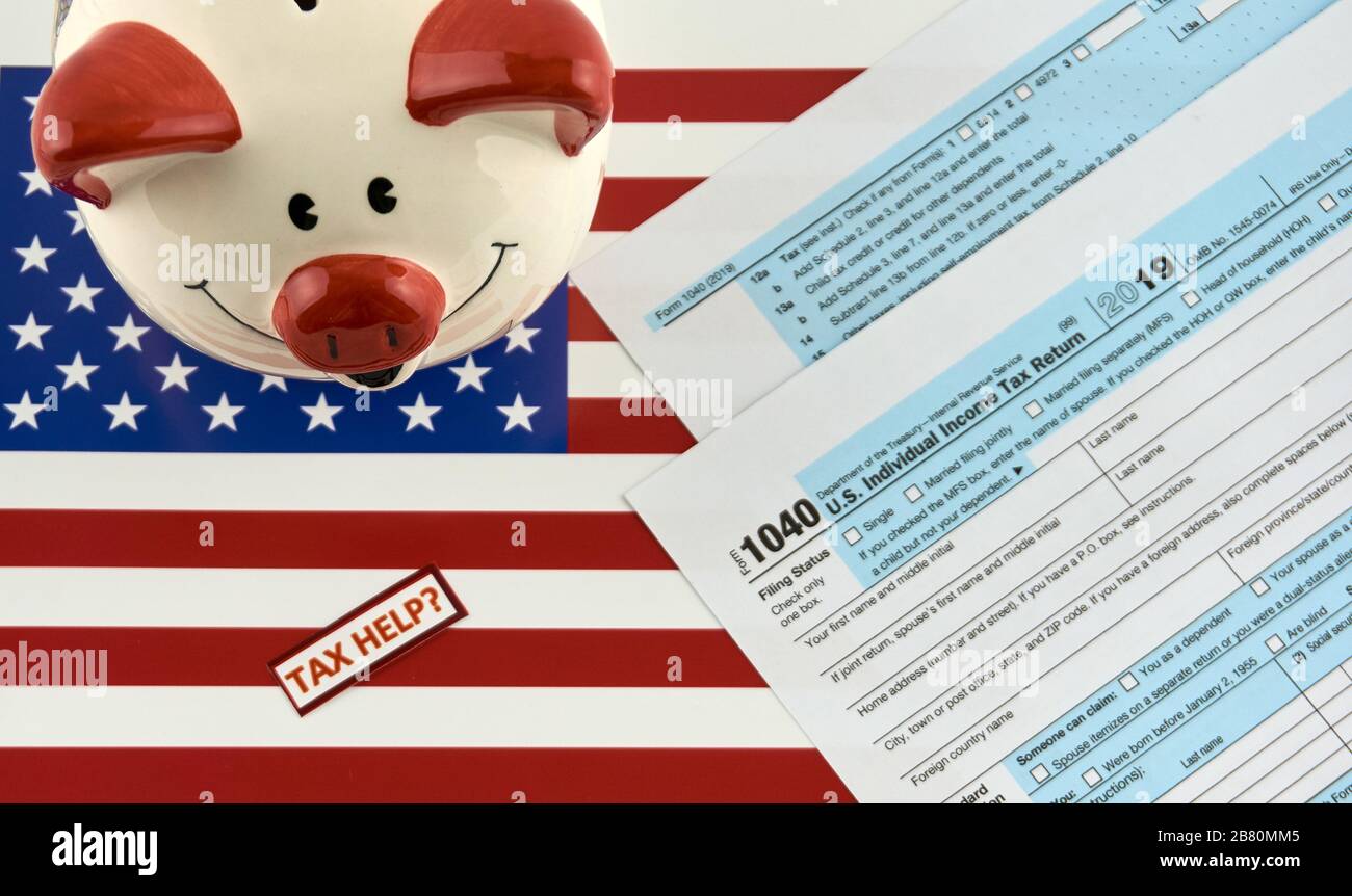 The 1040 Individual Tax Form Stock Photo - Alamy