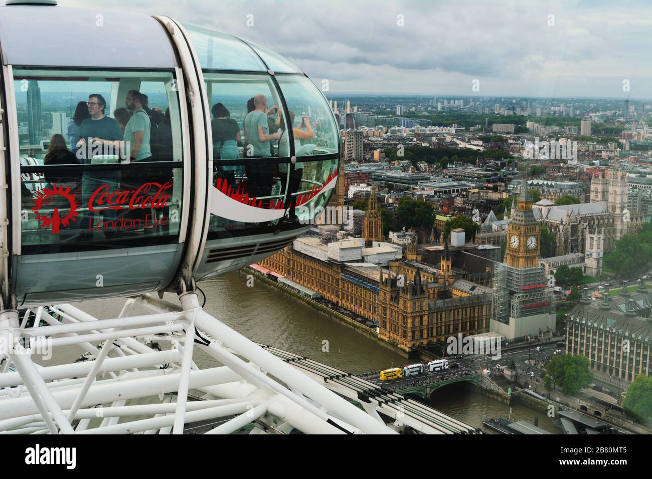 View from London Eye Stock Photo
