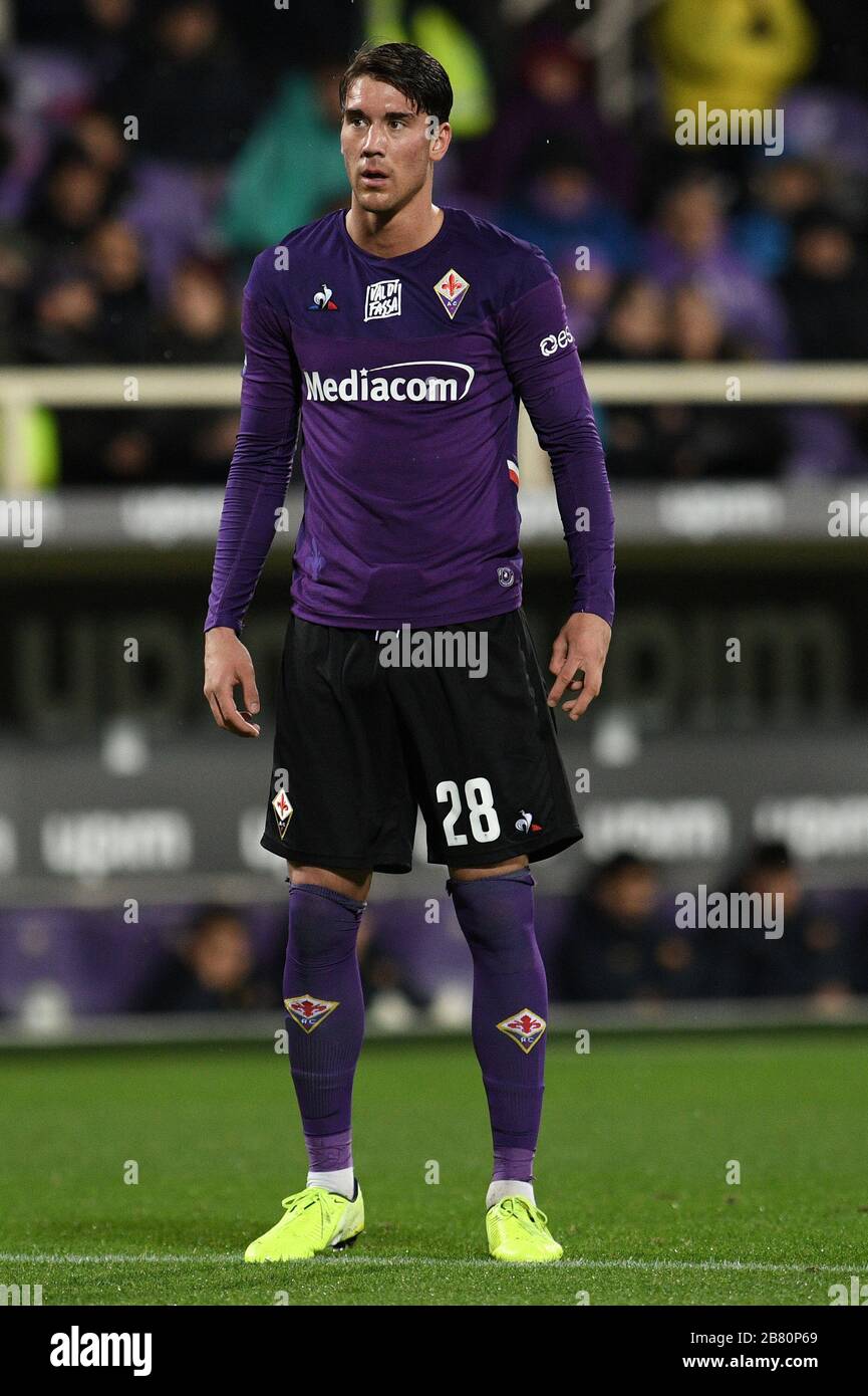 Dusan Vlahovic of ACF Fiorentina smiles during the pre-season News Photo  - Getty Images