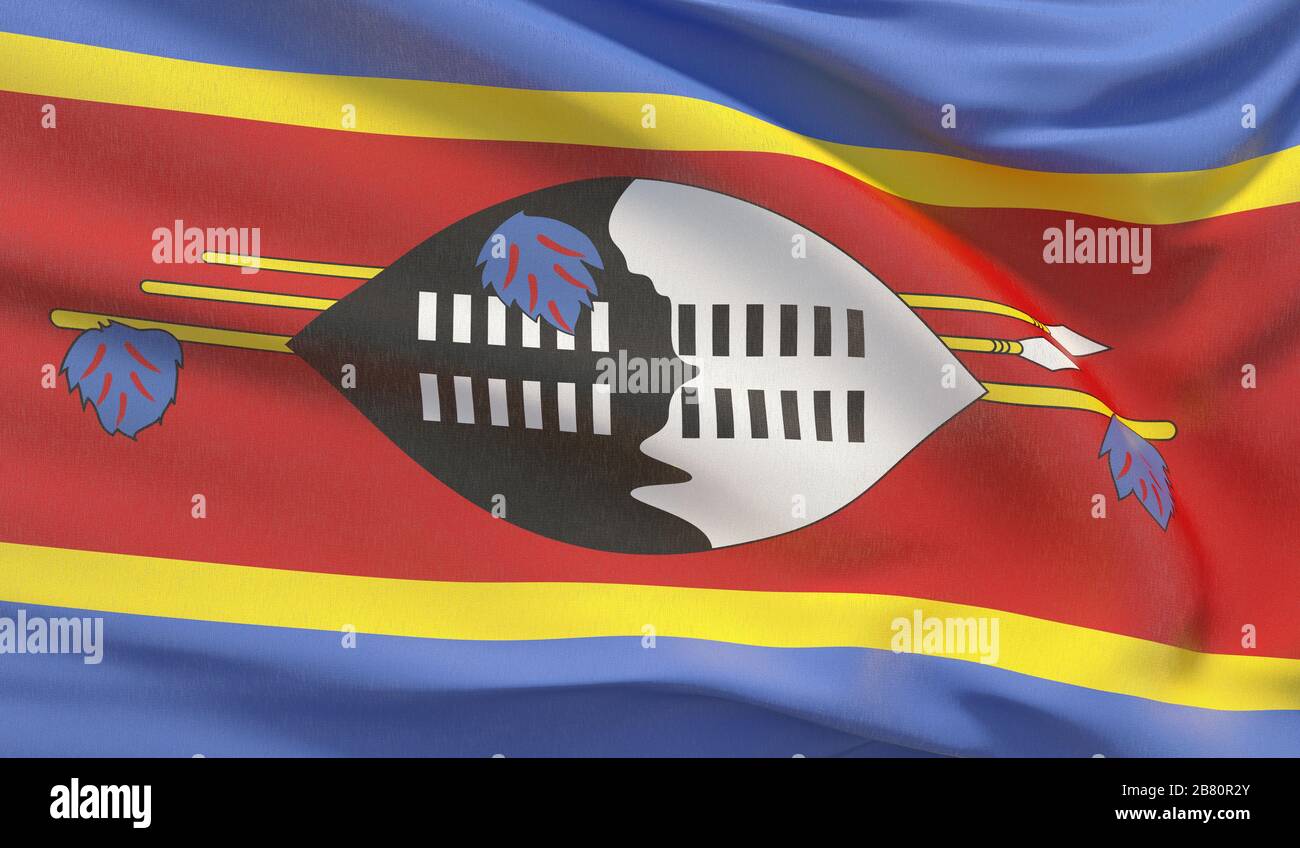 Background with flag of Eswatini Stock Photo - Alamy
