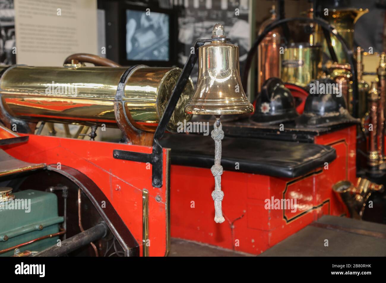 Steam Fire Engine Bell Stock Photo - Alamy